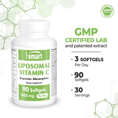 Etiqueta producto Supersmart Vitamina C Liposomal