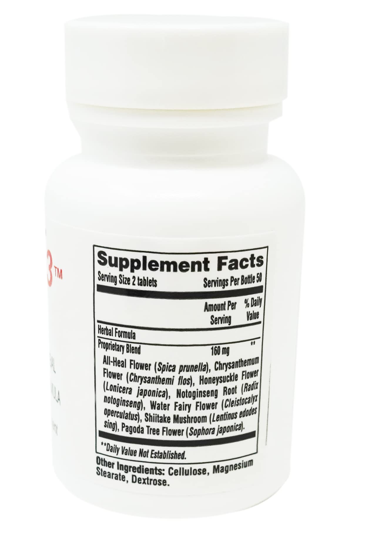 Etiqueta suplementaria en botella Balance 3