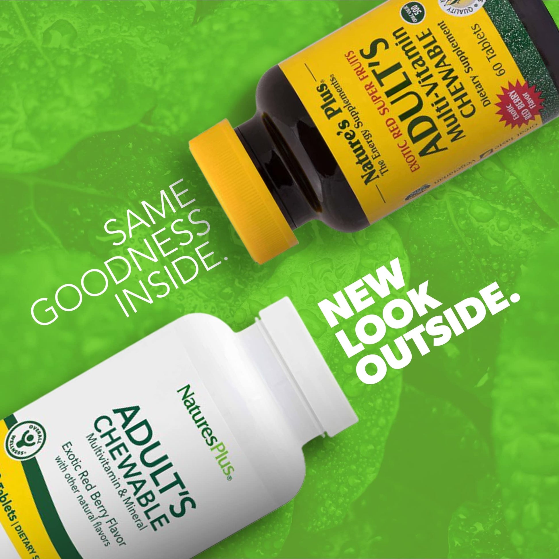 Etiqueta del suplemento vitamínico NaturesPlus