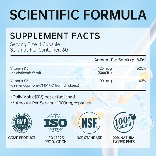 Etiqueta suplemento anytalk vitamina d3 k2 vegano apto