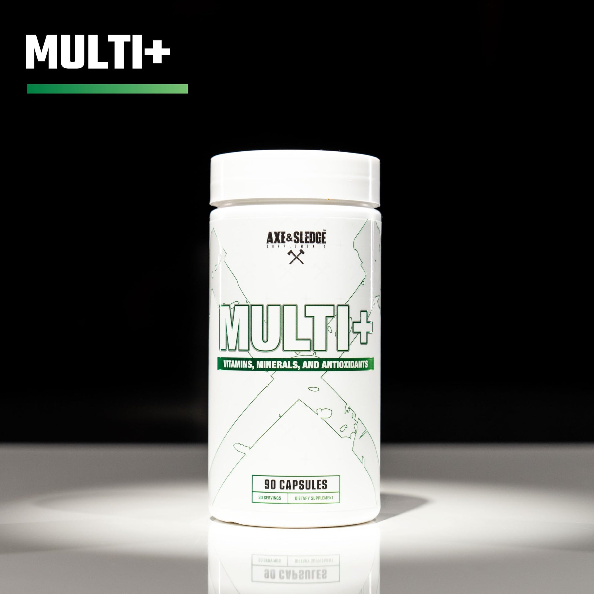 Etiqueta suplemento Axe & Sledge Multi Plus 24 nutrientes