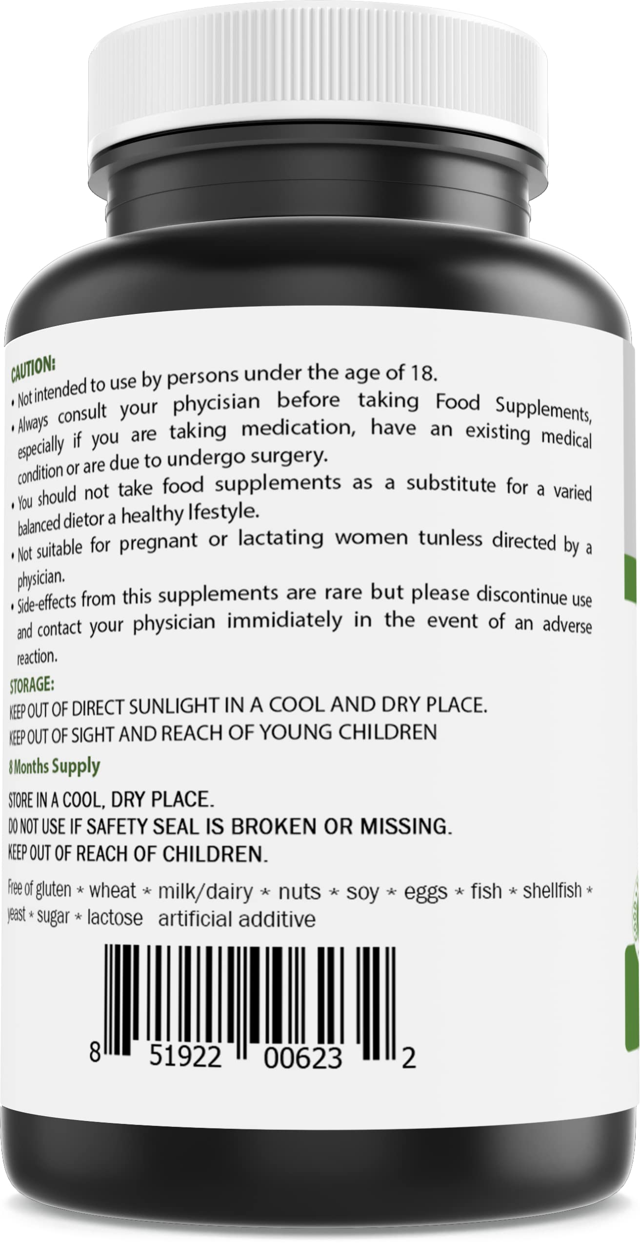 Etiqueta suplemento brieofood vitamina b6 100 mg