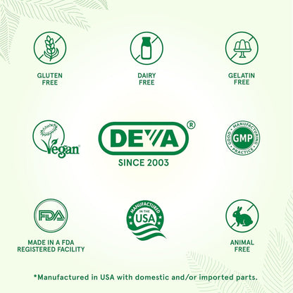 Etiqueta suplemento DEVA vitamina C multi-fuente vegana