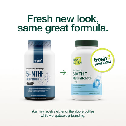 Etiqueta suplemento Fresh Nutrition metilfolato
