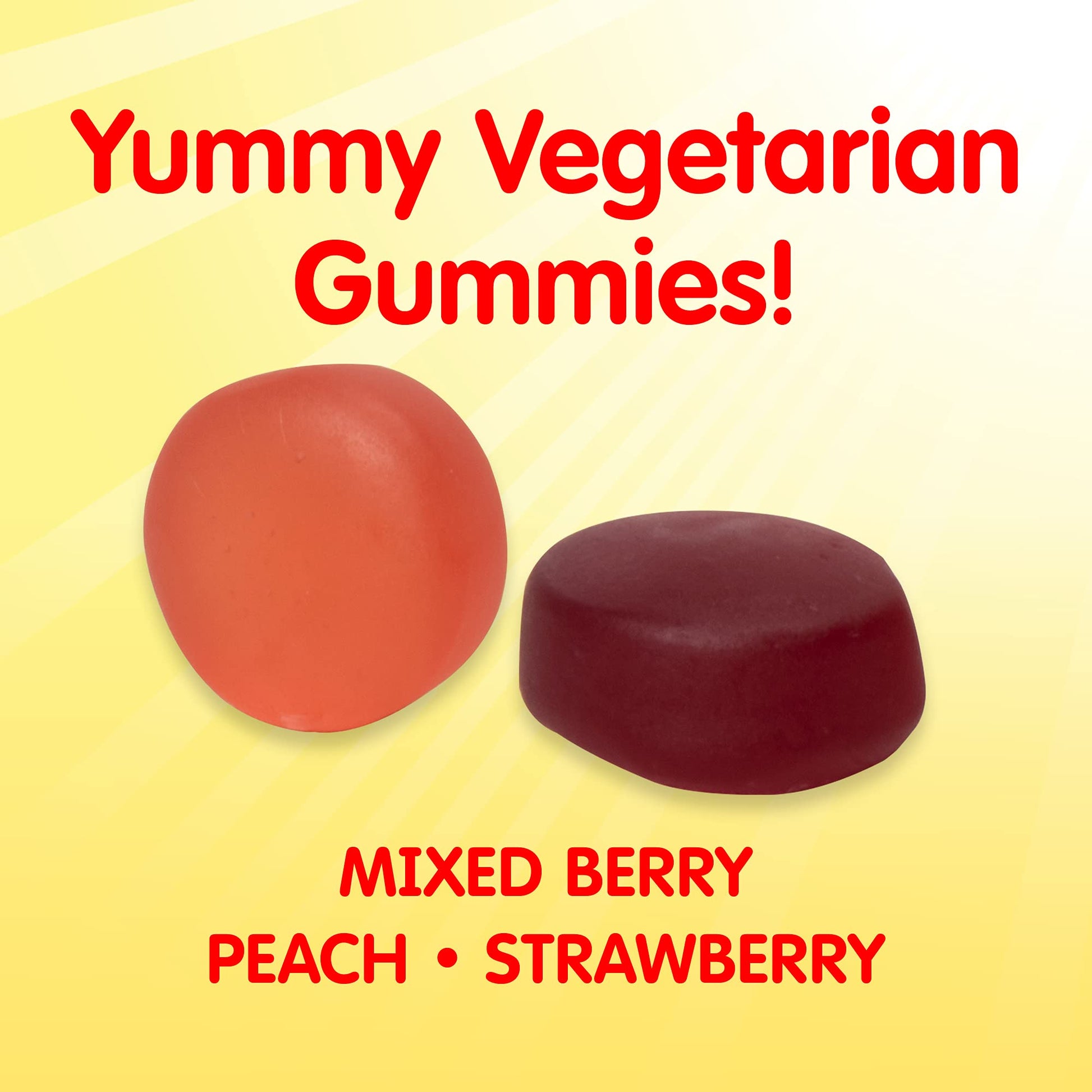 Etiqueta del suplemento gomitas Sesame Street vitamina D3