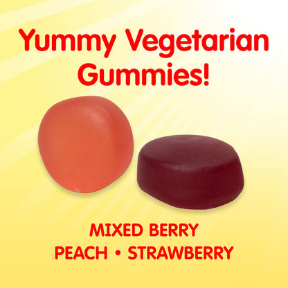 Etiqueta del suplemento gomitas Sesame Street vitamina D3