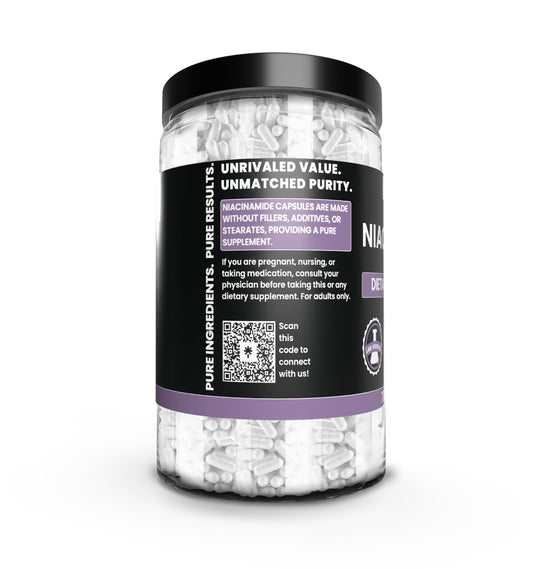 Etiqueta suplemento Niacinamida Pure Original Ingredients