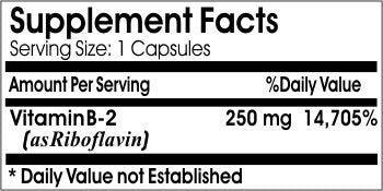 Etiqueta suplemento vitamina b-2 purecontrol