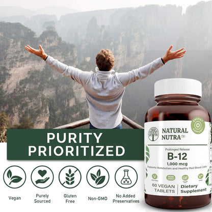 Etiqueta suplemento vitamina b12 Natural Nutra