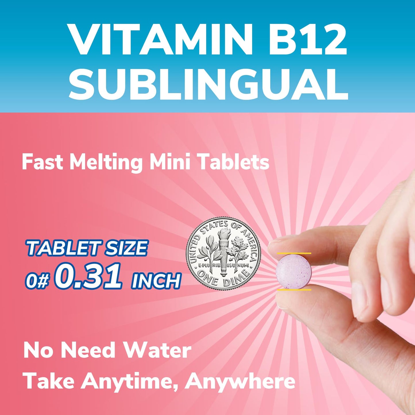 Etiqueta frontal del suplemento Vitalibre Vitamina B12