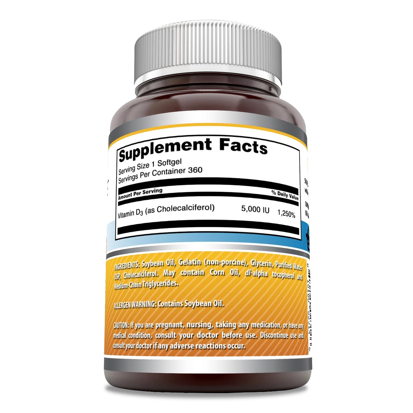 Etiqueta suplemento vitamina d3 amazing formulas 5000 ui