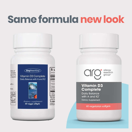 Etiqueta suplemento Vitamina D3 Complete fórmula vegana