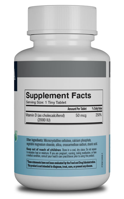Etiqueta suplemento vitamina d3 FREEDA 2000 UI
