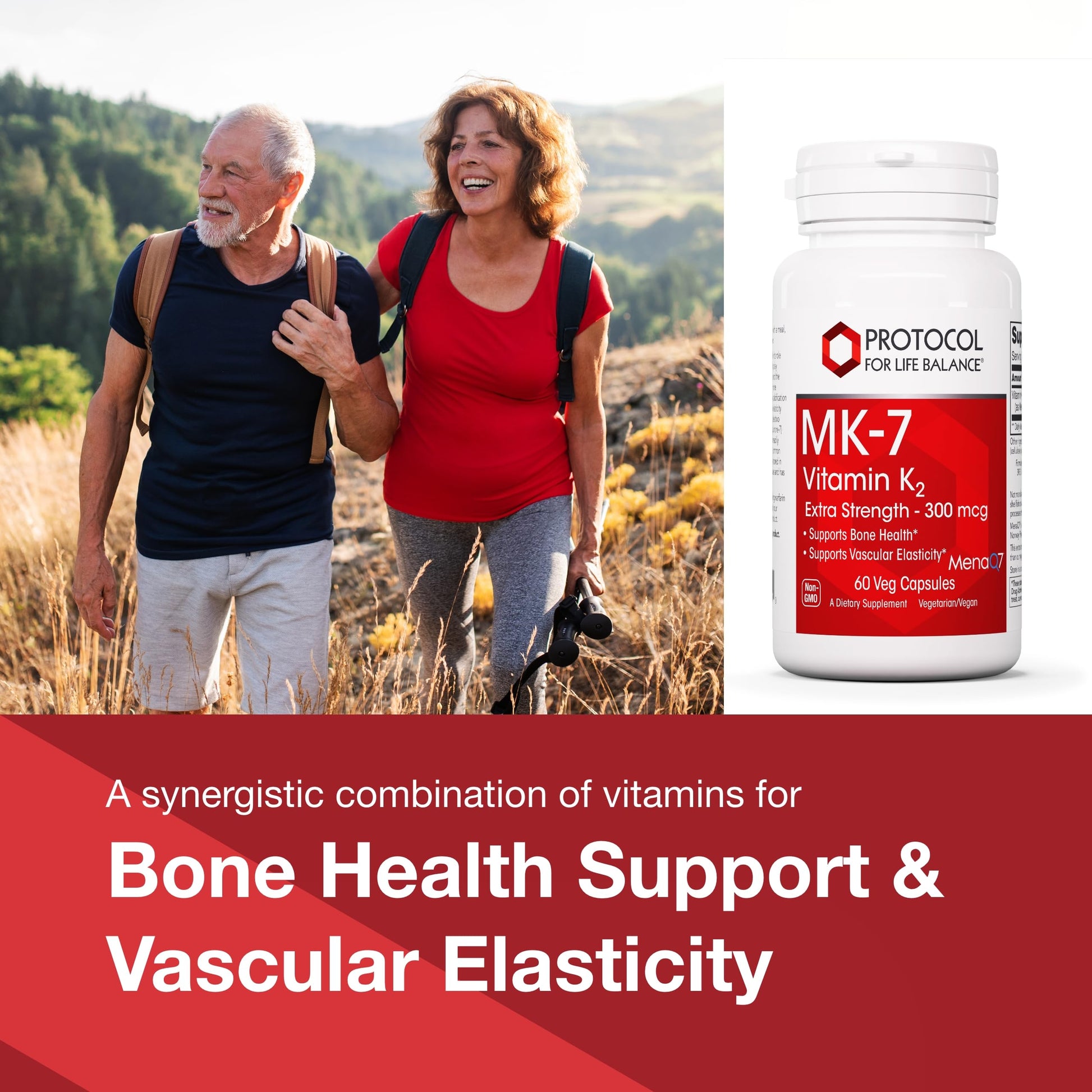 Etiqueta suplemento vitamina k2 mk7 protocol for life balance