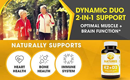 Etiqueta suplemento vitaminico K2 MK7 D3 para huesos fuertes