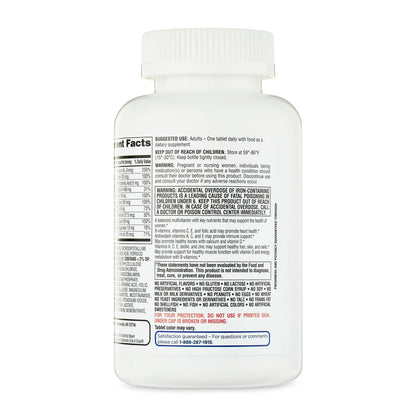 etiqueta trasera multivitaminico diario mujeres equate