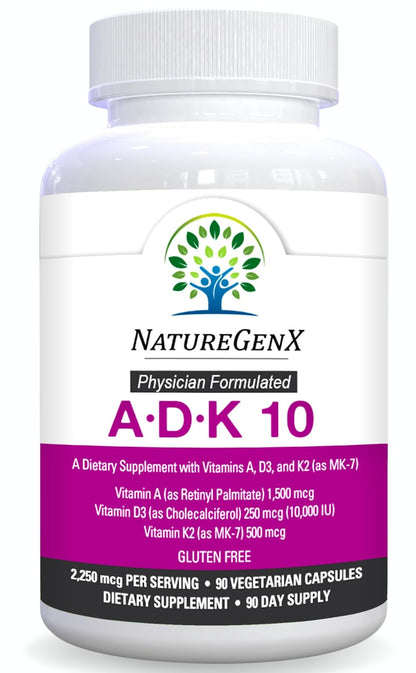 Etiqueta trasera NatureGenX suplemento ADK
