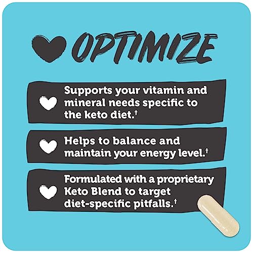 Vitamin Bounty etiqueta con información nutricional keto