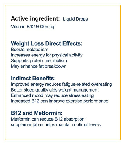 Etiqueta frontal vitamina b-12 5000 mcg metilcobalamina peak body