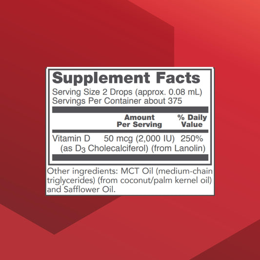 Etiqueta del producto vitamina D3 2000 UI de PROTOCOL FOR LIFE BALANCE