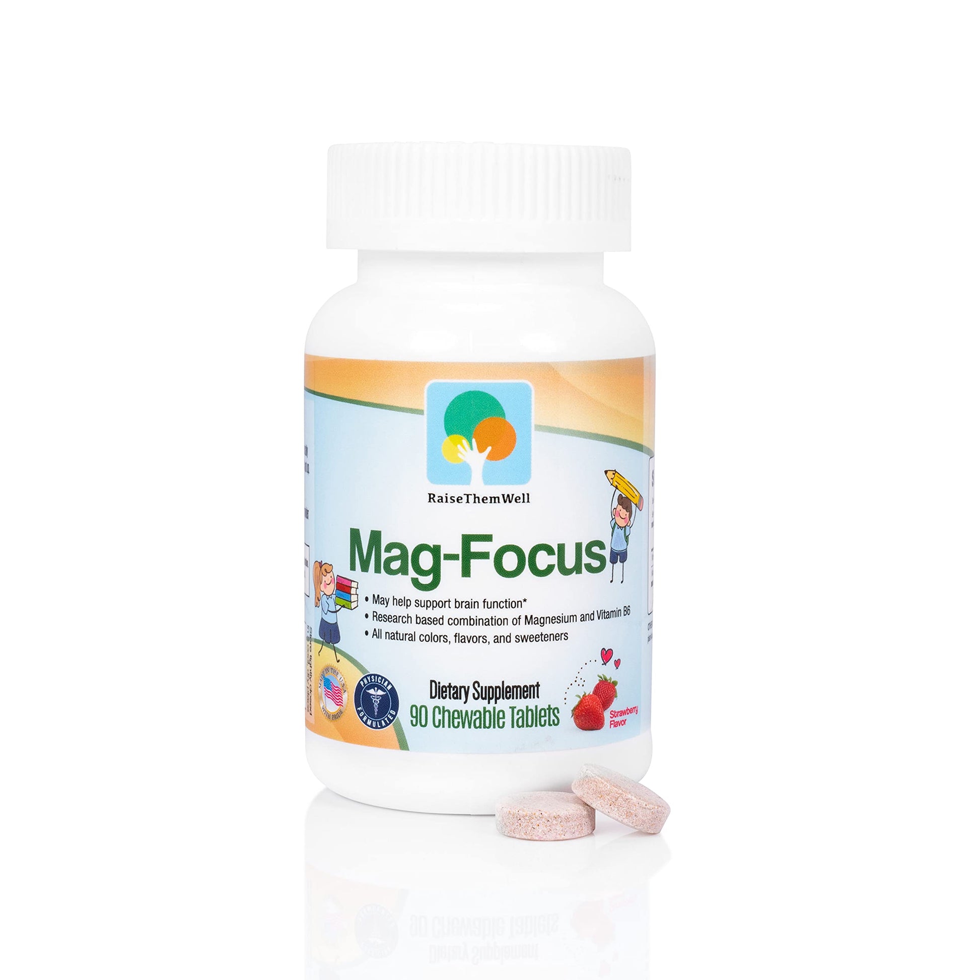 Etiqueta de estas vitaminas masticables para niños.