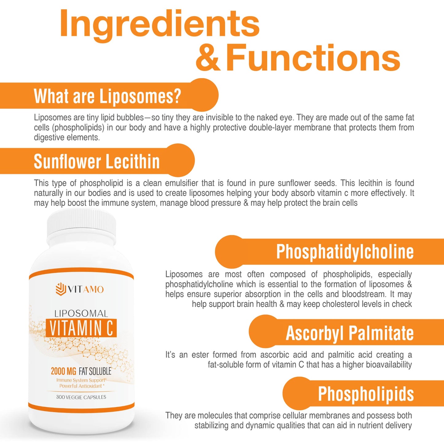 Etiqueta Vitamo vitamina c liposomal alta potencia