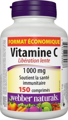 Etiqueta Webber Naturals Vitamina C liberación controlada