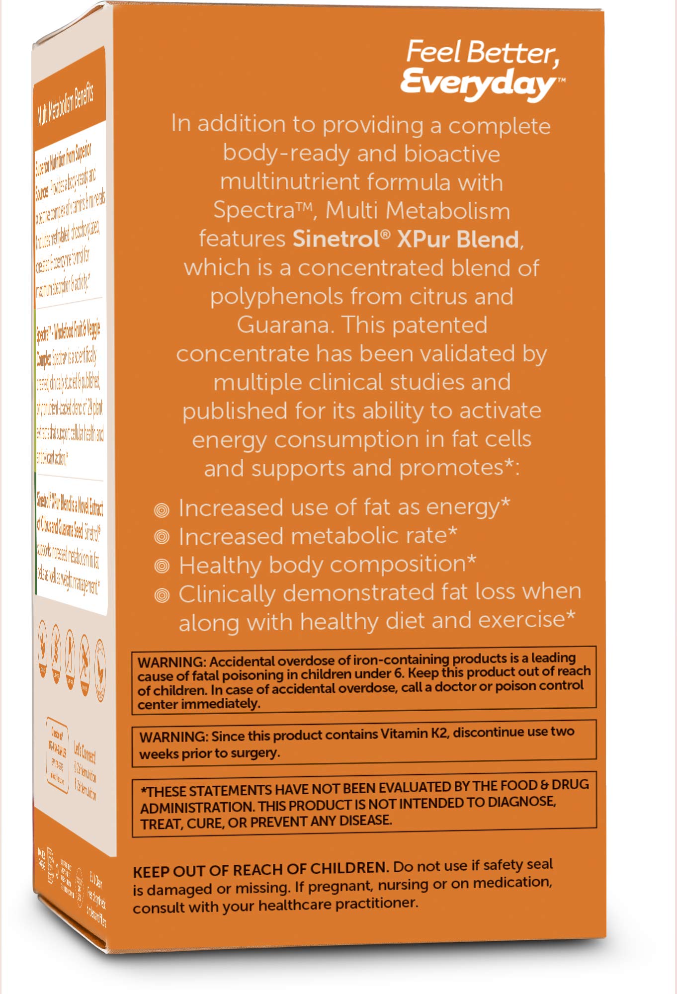 Etiqueta Zahler multivitamínico metabolismo ingredientes