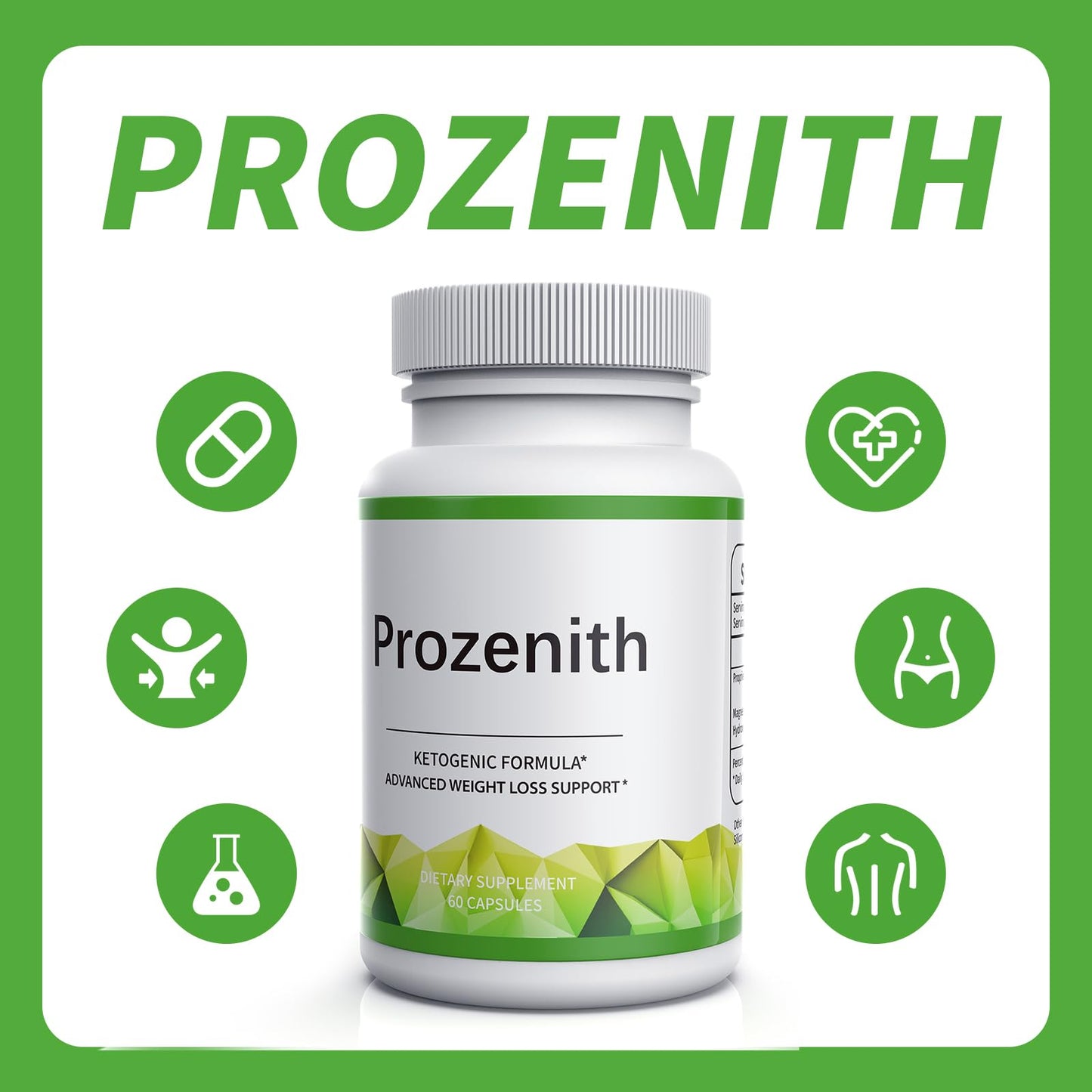 Etiquetas de ingredientes PROZENITH fórmula avanzada