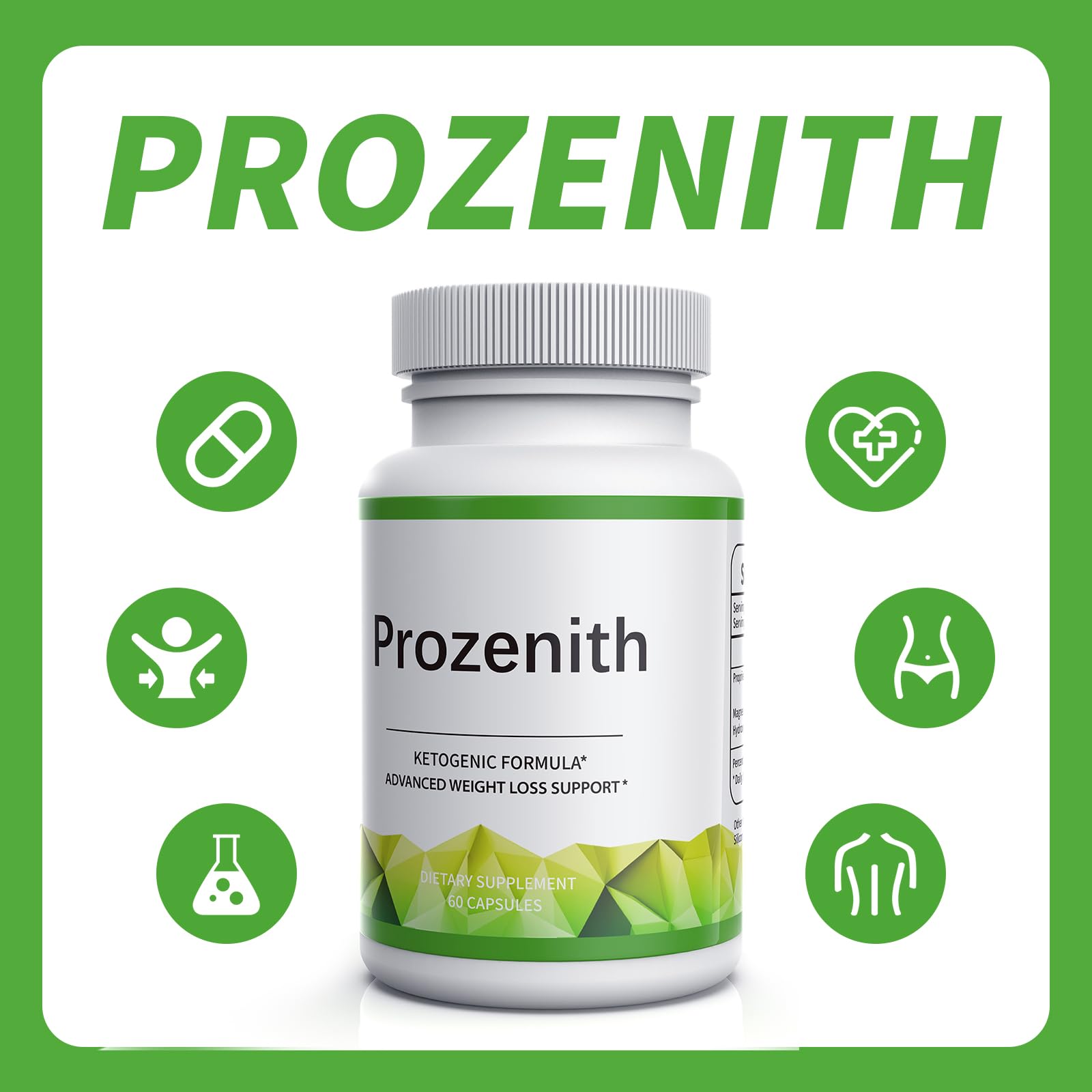 Etiquetas de ingredientes PROZENITH fórmula avanzada