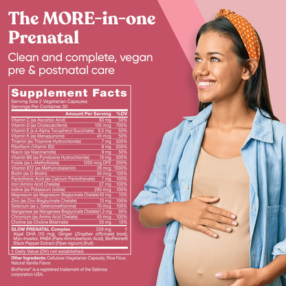 Etiqueta Eu Natural paquete prenatal multivitaminas y probióticos mujeres