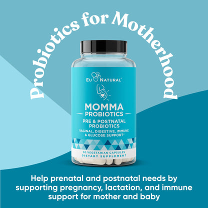 Multivitaminas Eu Natural paquete prenatal suplemento para mamá y bebé
