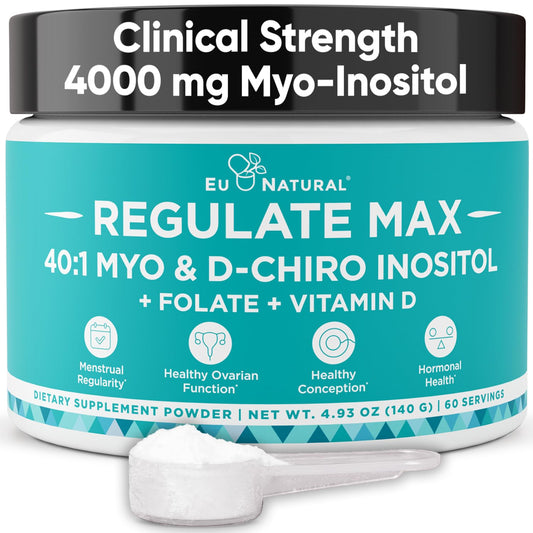 Eu Natural Regulate MAX polvo suplemento hormonal para mujeres