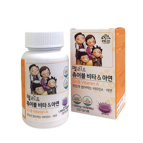Eugene Biotech Feliz tabletas masticables vitamina a y zinc 90g