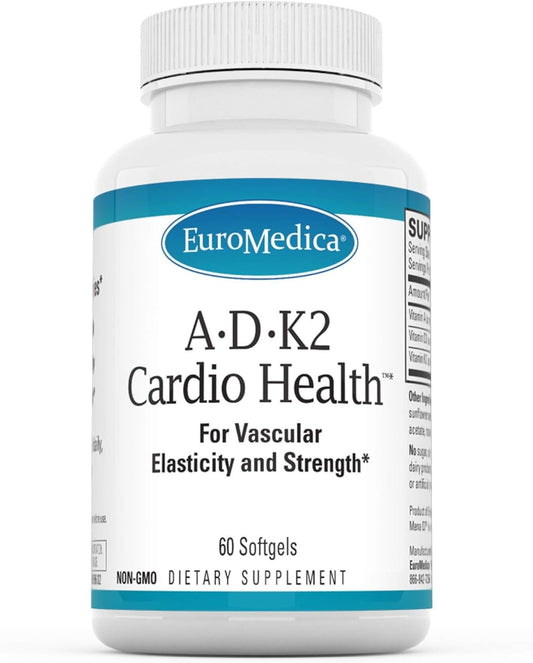 Euromedica suplemento vitaminas a d3 k2 cardio salud botella
