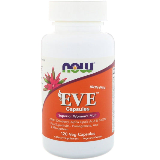 EVE multivitamínico superior para mujeres NOW Foods envase