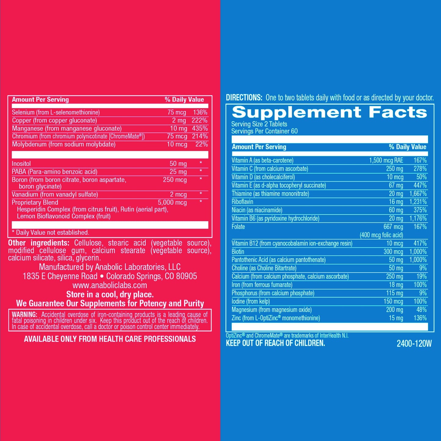 Explicación de vitaminas B en AVED-Multi