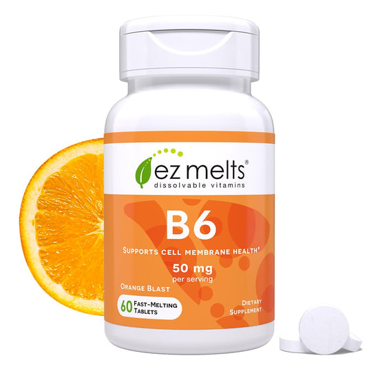 EZ Melts Vitamina B6 disoluble caja producto