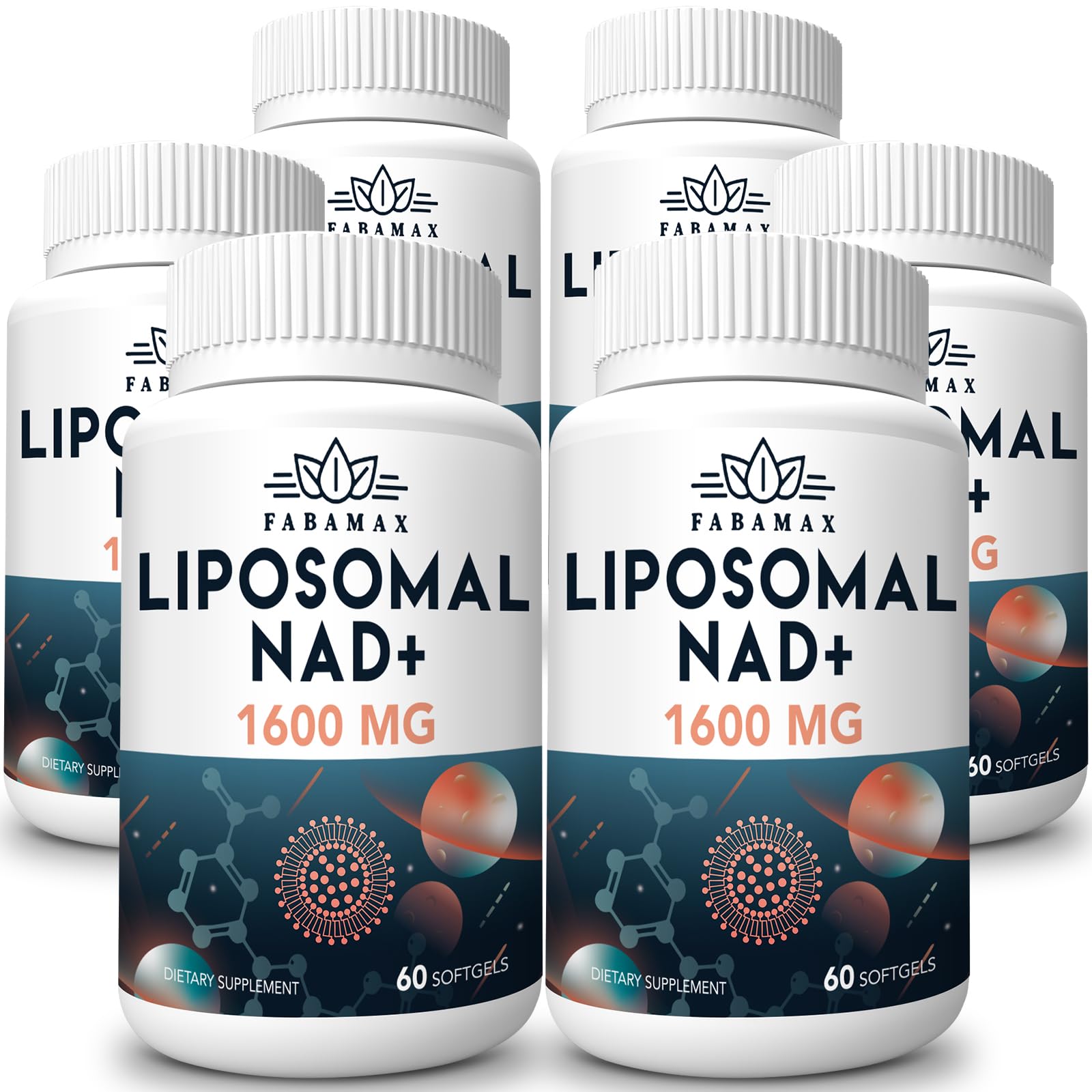 Fabamax suplemento NAD+ liposomal 360 cápsulas caja