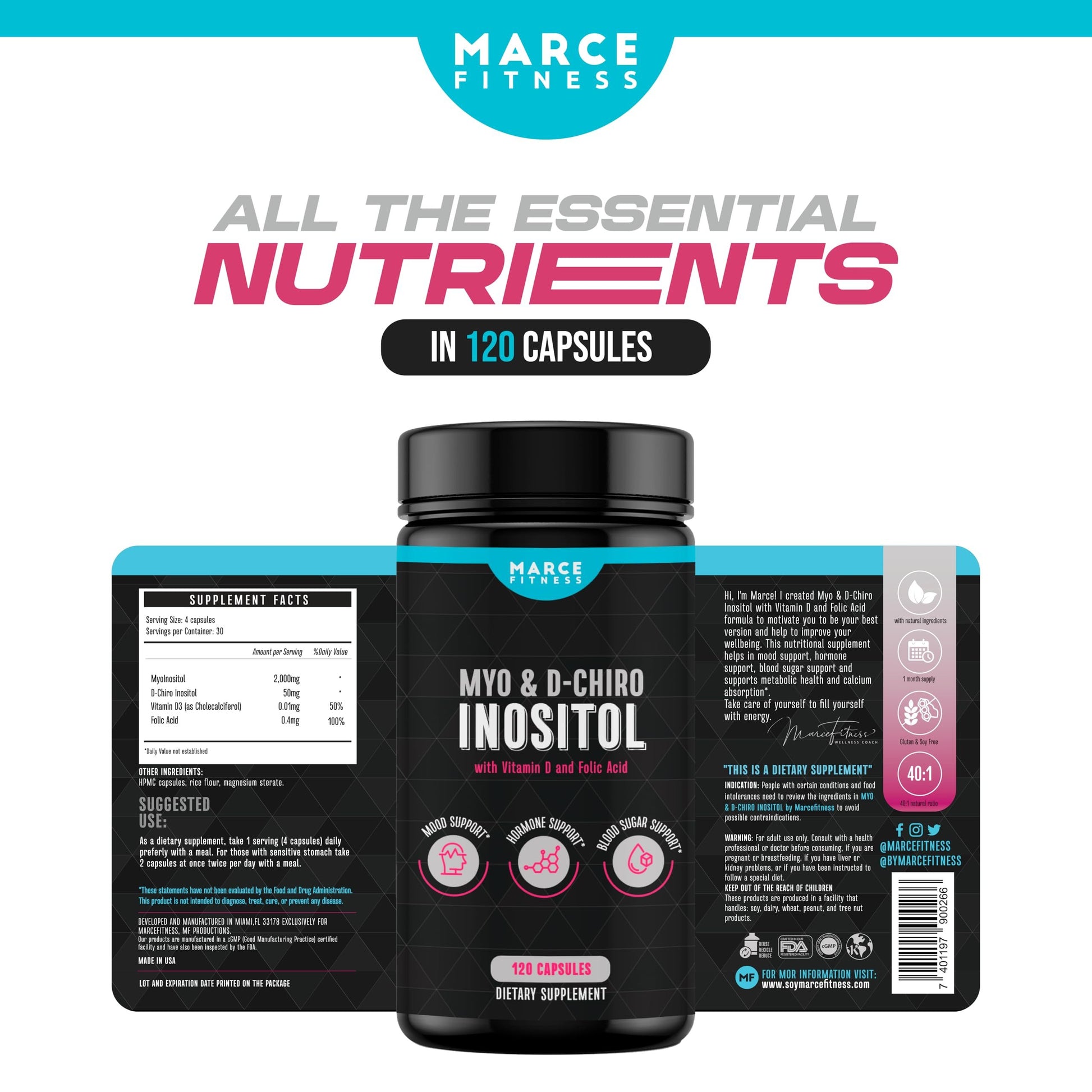 Fabricado en EE.UU. MARCE FITNESS