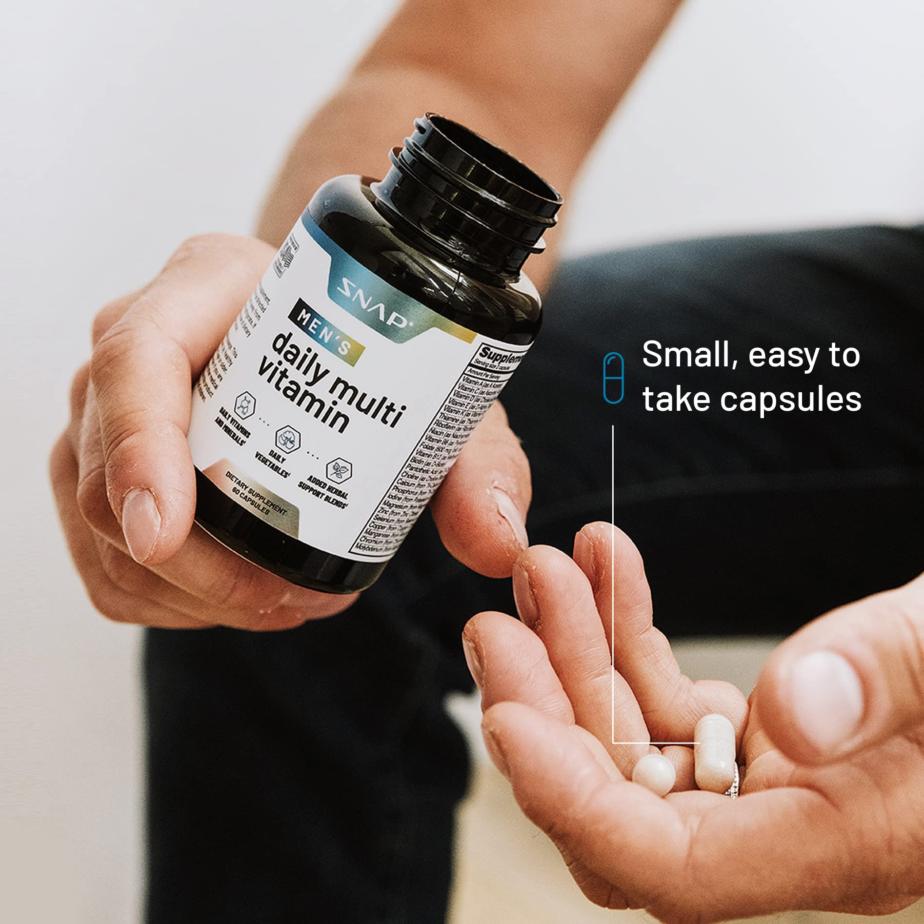 Fácil de tomar cápsulas de multivitaminas para hombres