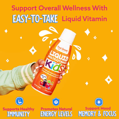 Fácil de tomar multivitamínico líquido para niños