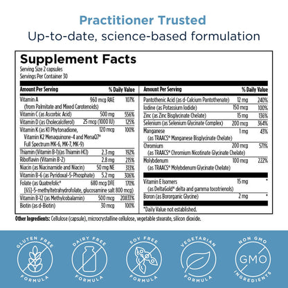 factores nutricionales multivitamínico
