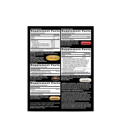 Factores de suplementación del GNC Mega Men Whole Body