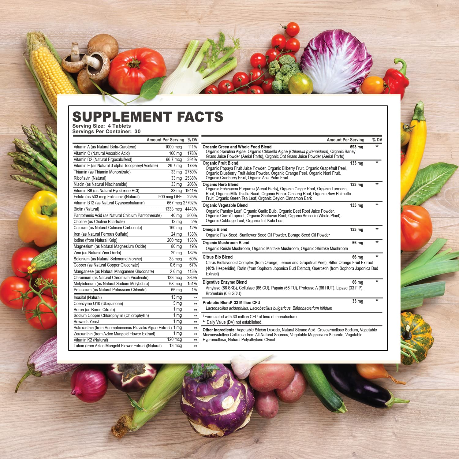 factores de suplementos en multivitaminas y enzimas para hombres