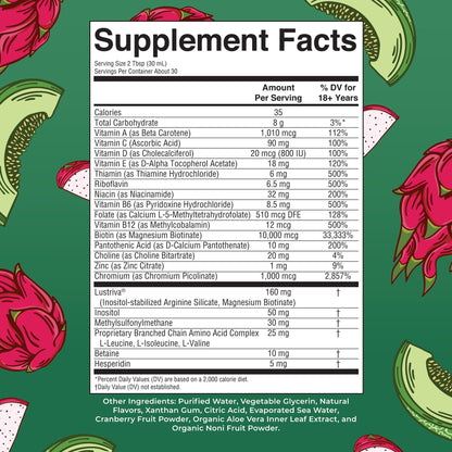 Facts de suplementos multivitamínico líquido MaryRuth.