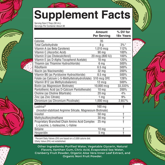 Facts de suplementos multivitamínico líquido MaryRuth.