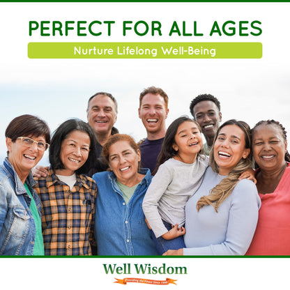 Familia feliz con productos de Well Wisdom
