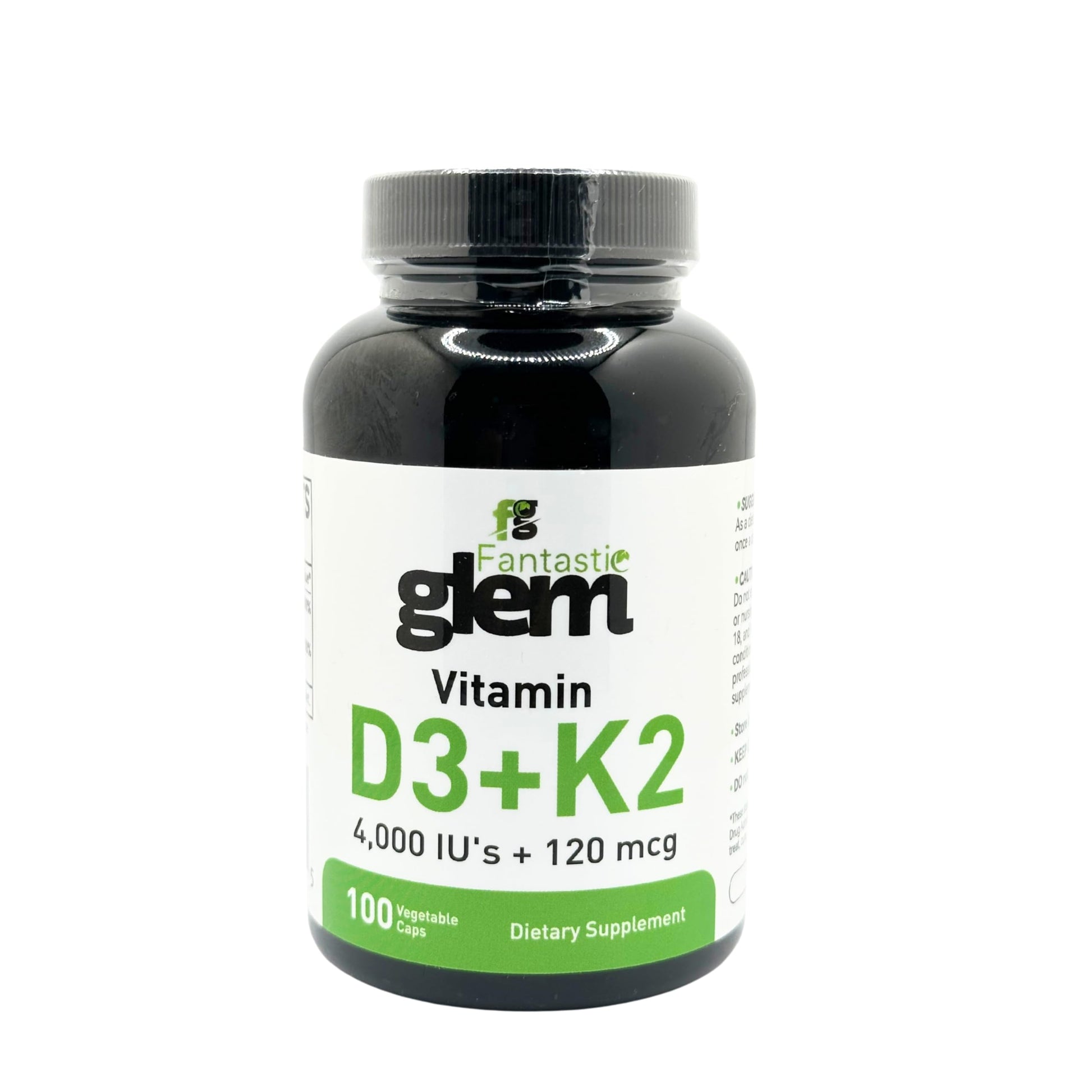 Fantastic Glem Vitamina D3 K2 botella 100 cápsulas