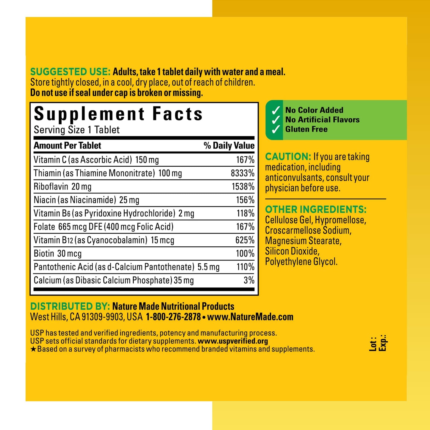 Farmacopea US verifica ingredientes y potencia vitaminas